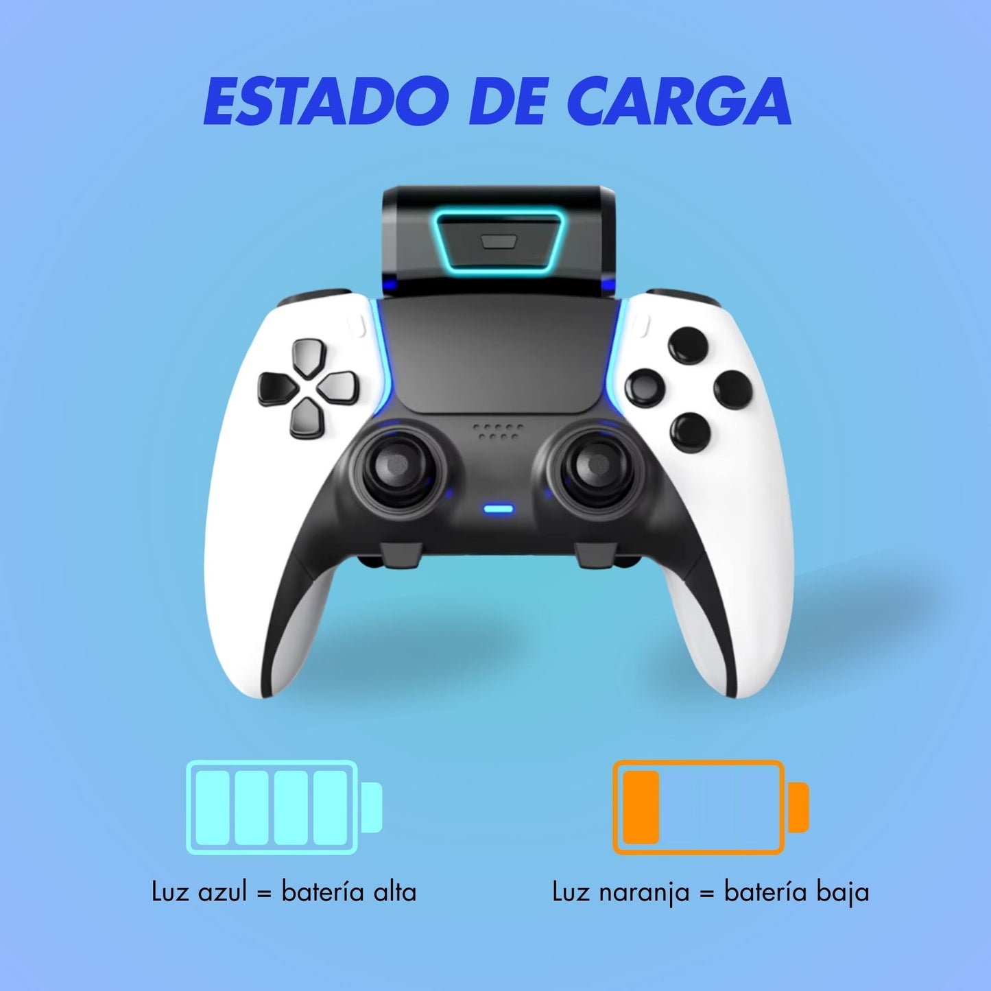 Cargador inalámbrico mando PS5